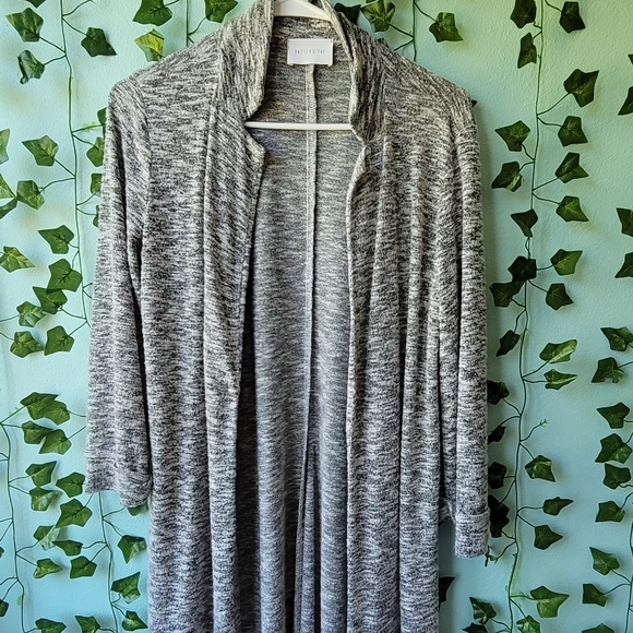 Potters Pott long cardigan in grey, size small - Picture 1 of 4
